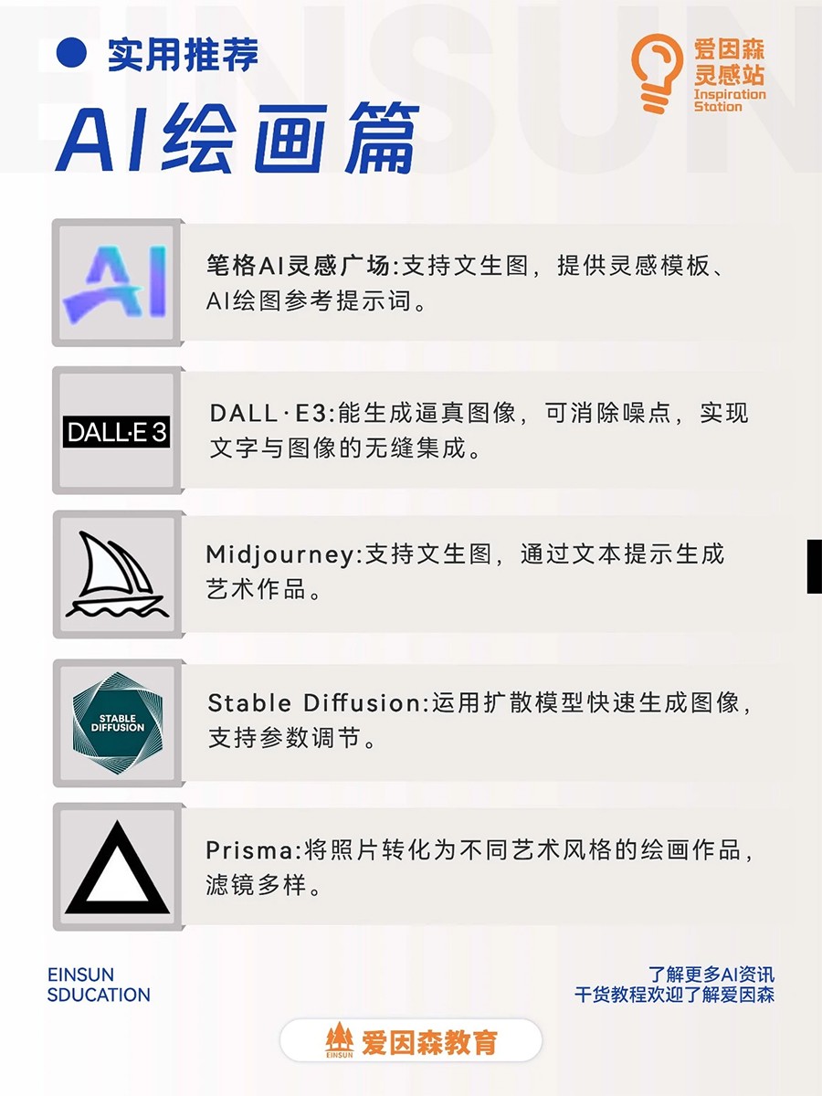 愛因森教育爆款A(yù)I工具推薦 愛因森教育爆款A(yù)I工具推薦